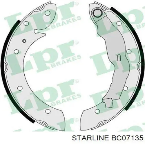 Купить BC07135 Starline Задние барабанные тормозные колодки
