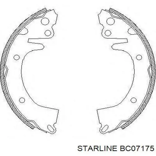 Барабанные колодки Starline BC07175