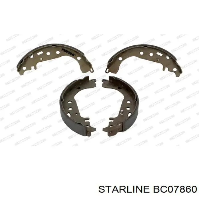 Тормоза рабочие задние ножные и тормозные барабаны Starline BC07860 цена, от 14.74 USD