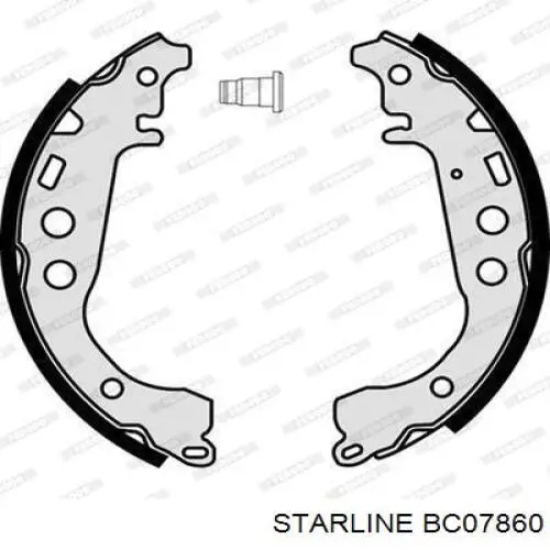 Купить BC07860 Starline Задние барабанные тормозные колодки