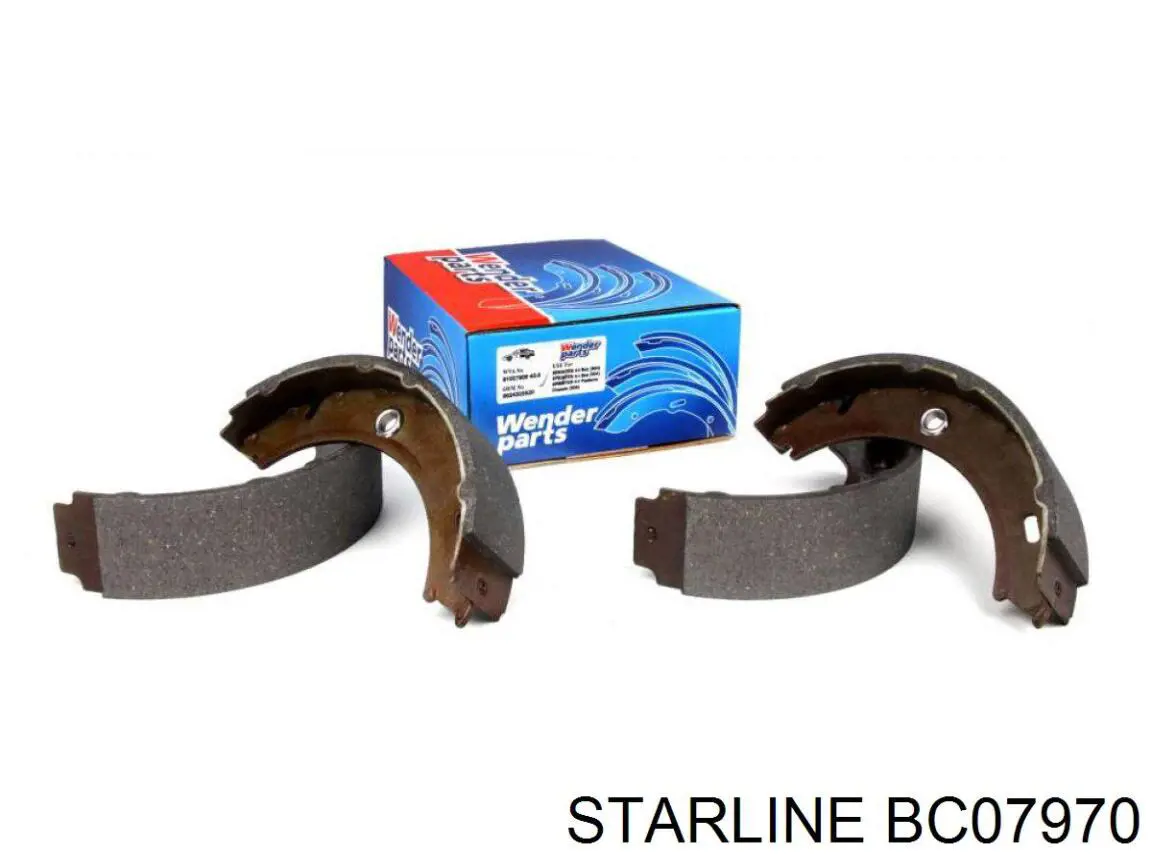 Тормозные колодки стояночного тормоза Starline BC07970 цена, от 17.79 USD