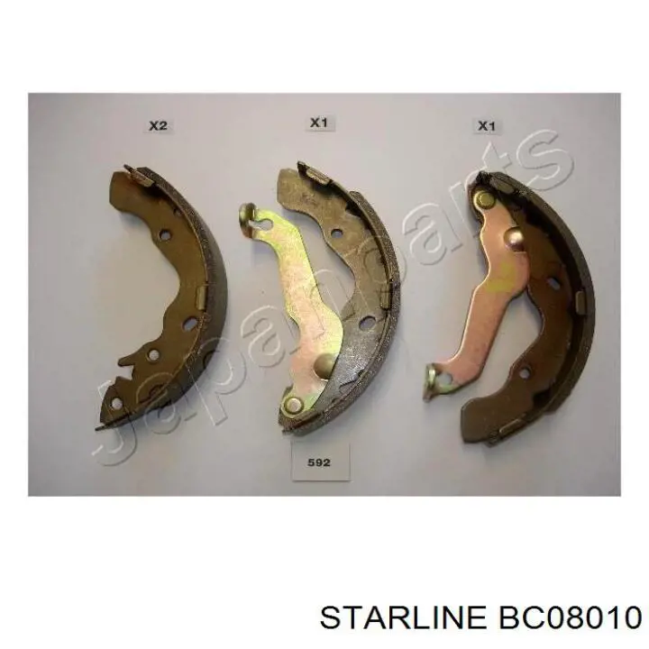 BC08010 Starline Барабанные тормозные колодки