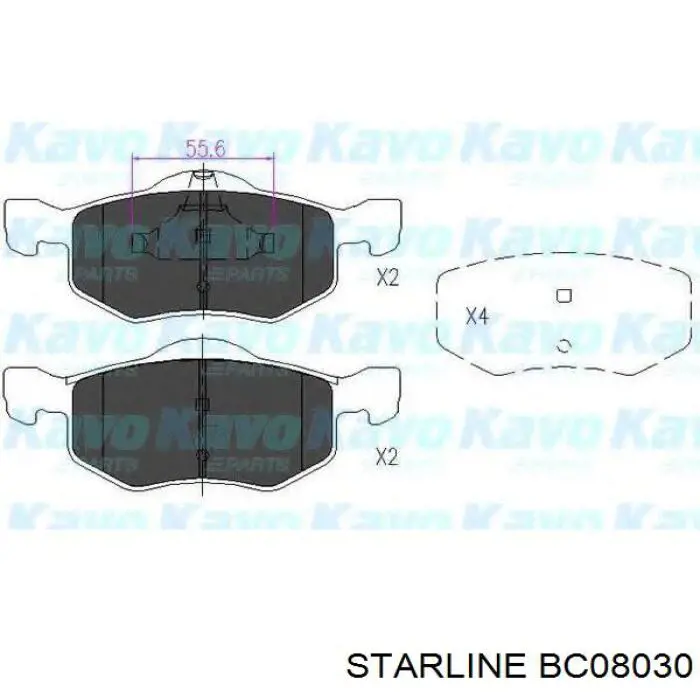 Тормоза рабочие задние ножные и тормозные барабаны Starline BC08030 цена, от 23.11 USD