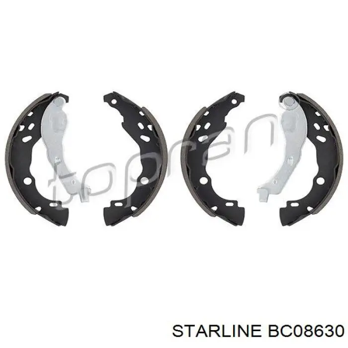 Тормоза рабочие задние ножные и тормозные барабаны Starline BC08630 цена, от 19.00 USD
