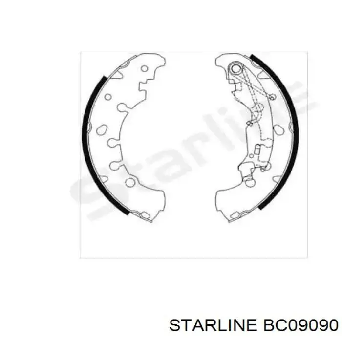 Задние барабанные колодки BC09090 Starline