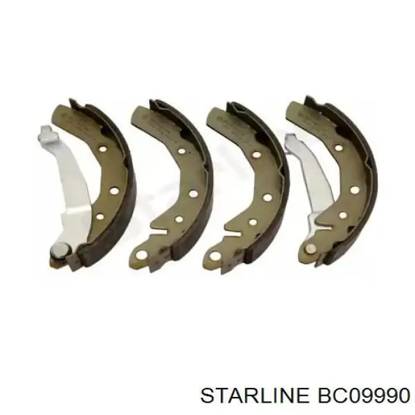 BC09990 Starline sapatas do freio traseiras de tambor