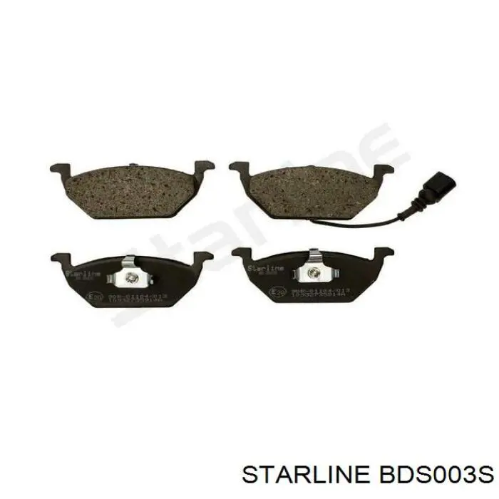 Передние тормозные колодки BDS003S Starline