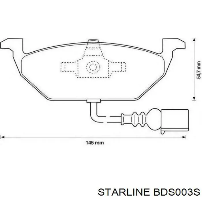 Колодки Starline BDS003S цена, от 14.78 USD