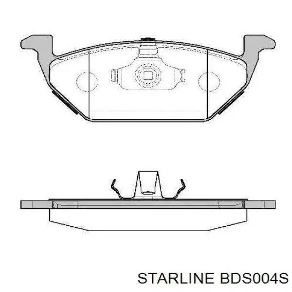 Передние тормозные колодки BDS004S Starline