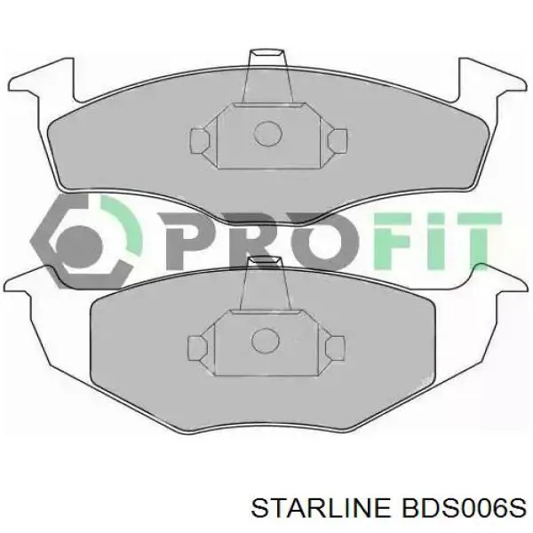 Купить BDS006S Starline Колодки тормозные