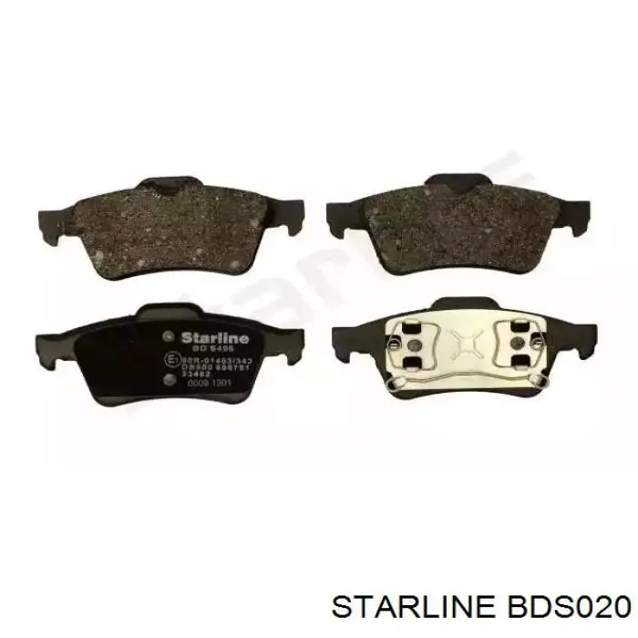 BD S020 Starline передние тормозные колодки