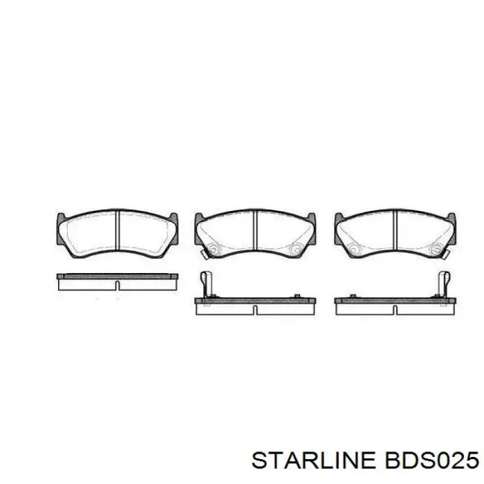 Колодки Starline BDS025 цена, от 15.31 USD