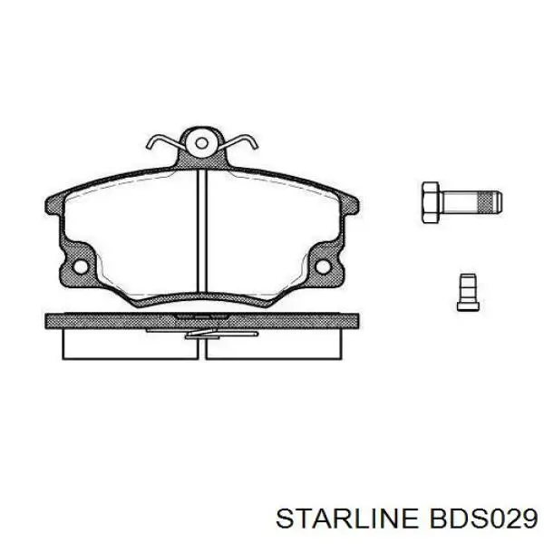 Передние тормозные колодки BDS029 Starline