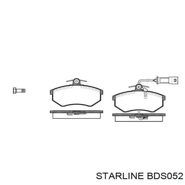 BD S052 Starline передние тормозные колодки