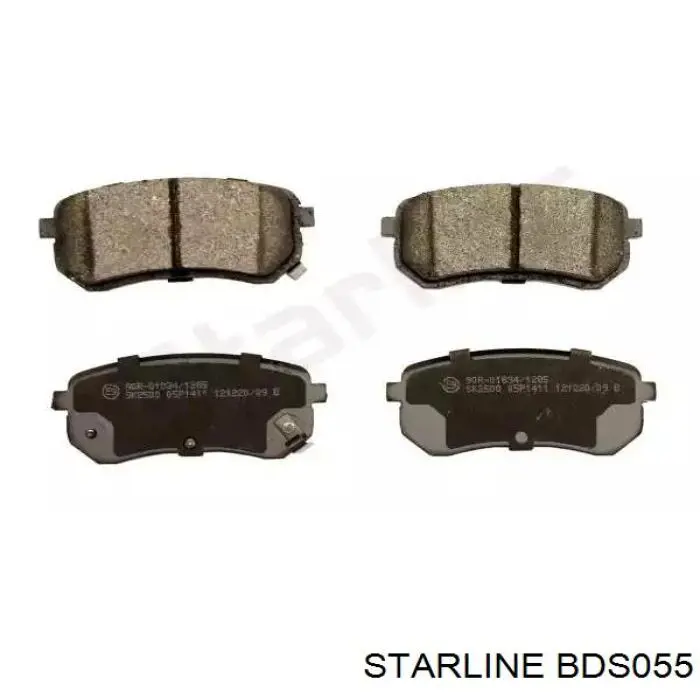 Задние тормозные колодки BDS055 Starline