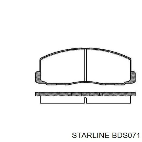 Передние тормозные колодки BDS071 Starline