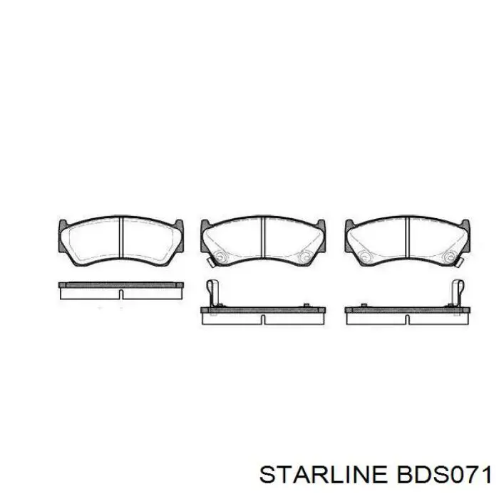 Колодки Starline BDS071 цена, от 15.59 USD