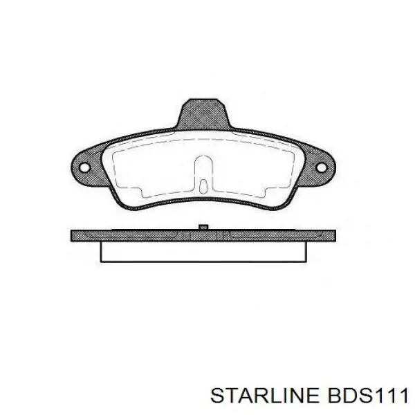 Задние тормозные колодки BDS111 Starline