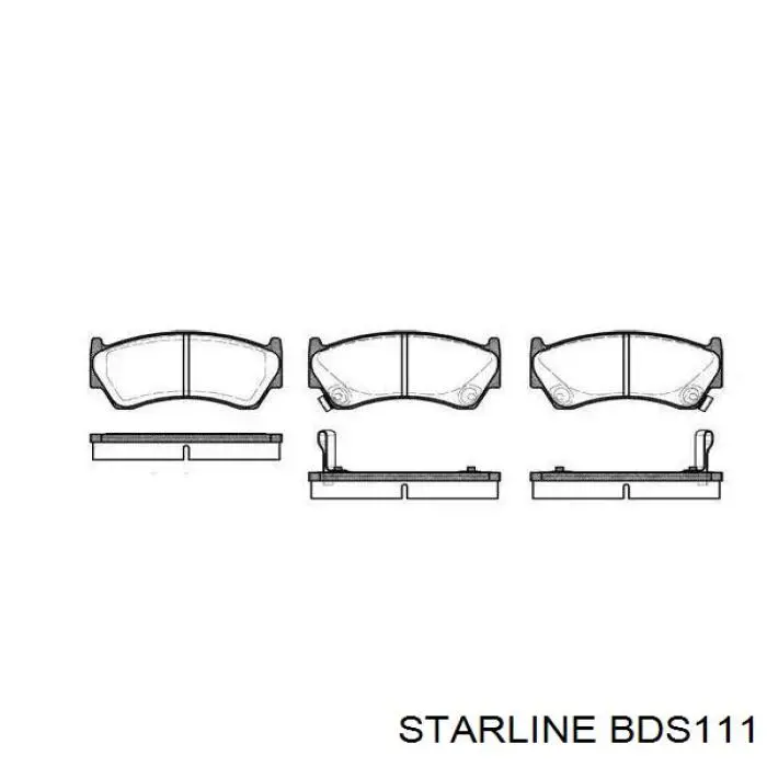 Колодки дисковые  Starline BDS111 цена, от 14.57 USD