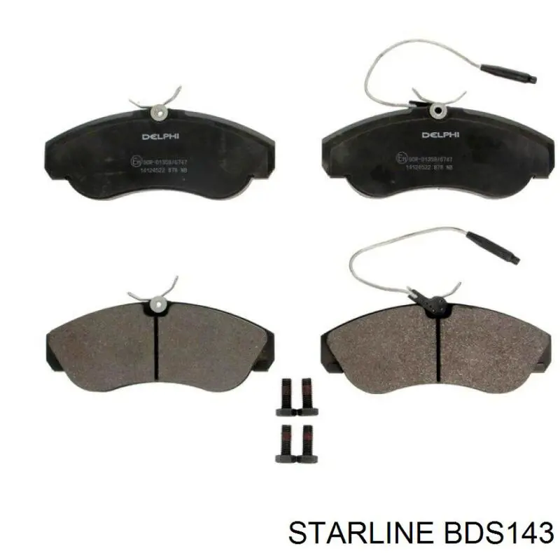 BD S143 Starline передние тормозные колодки