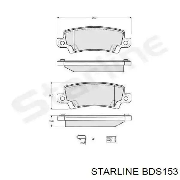 Колодки Starline BDS153 цена, от 23.13 USD