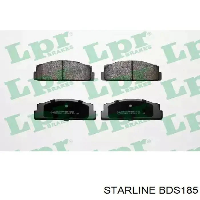 Колодки гальмівні передні, дискові BDS185 Starline