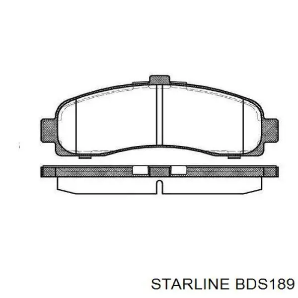 Передние тормозные колодки BDS189 Starline