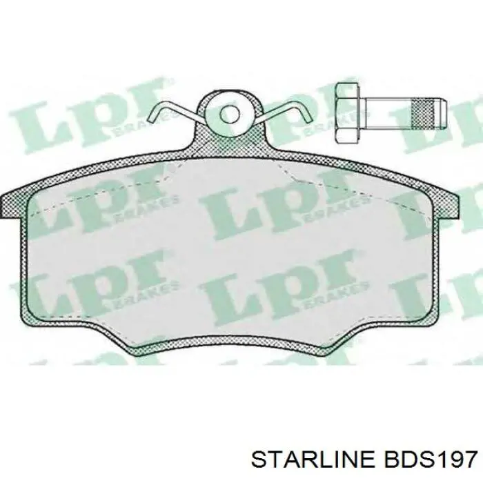 BDS197 Starline колодки тормозные передние дисковые