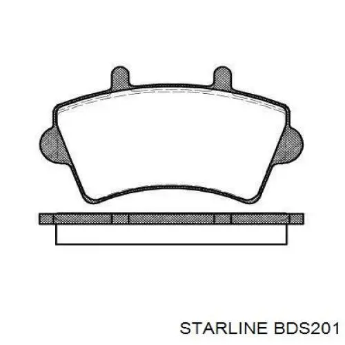 BD S201 Starline передние тормозные колодки