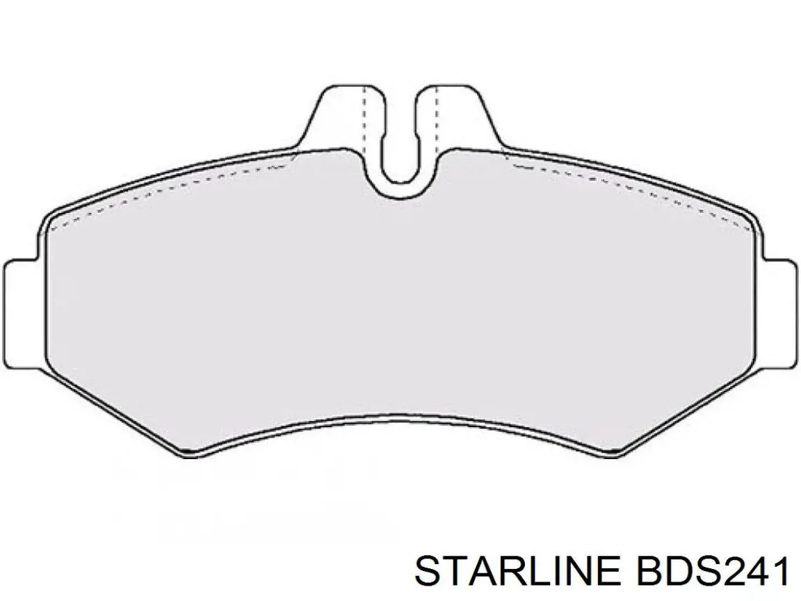 Задние тормозные колодки BDS241 Starline