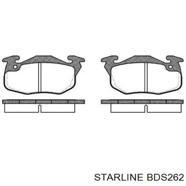 BDS262 Starline Колодки тормозные дисковые комплект
