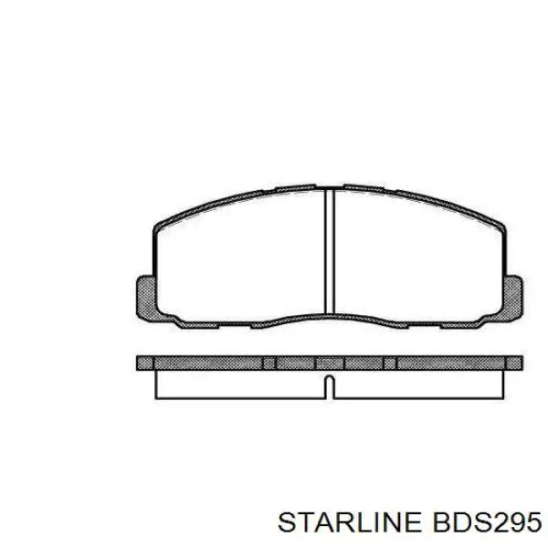 BDS295 Starline Колодки тормозные дисковые комплект