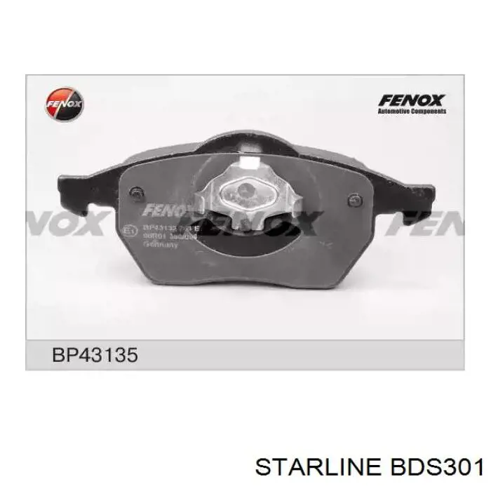 Передние тормозные колодки BDS301 Starline