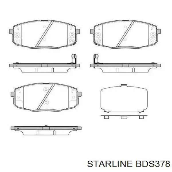 BD S378 Starline передние тормозные колодки