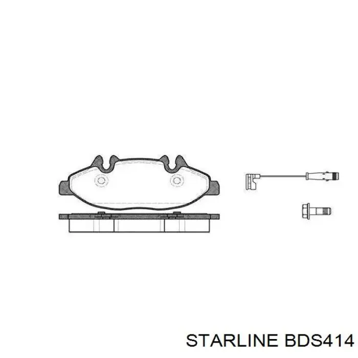 BD S414 Starline передние тормозные колодки