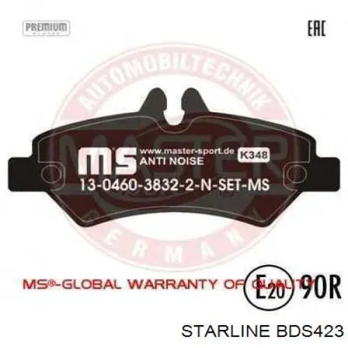 Задние тормозные колодки BDS423 Starline