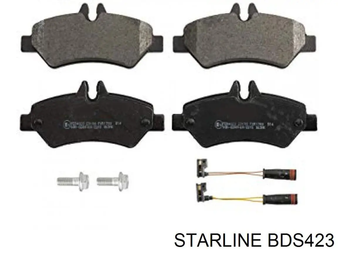Купить BDS423 Starline Колодки тормозные задние, дисковые