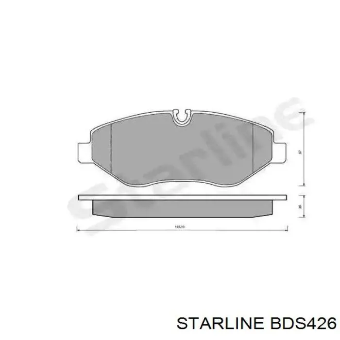 Передние тормозные колодки BDS426 Starline