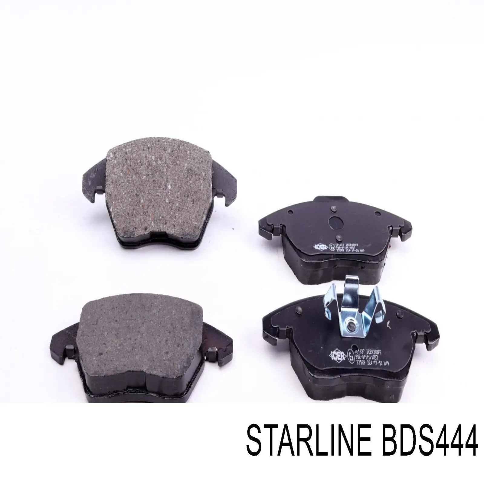 BD S444 Starline колодки тормозные передние дисковые