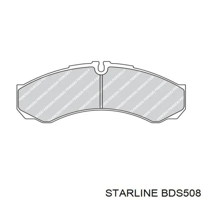 Колодки Starline BDS508 цена, от 24.70 USD