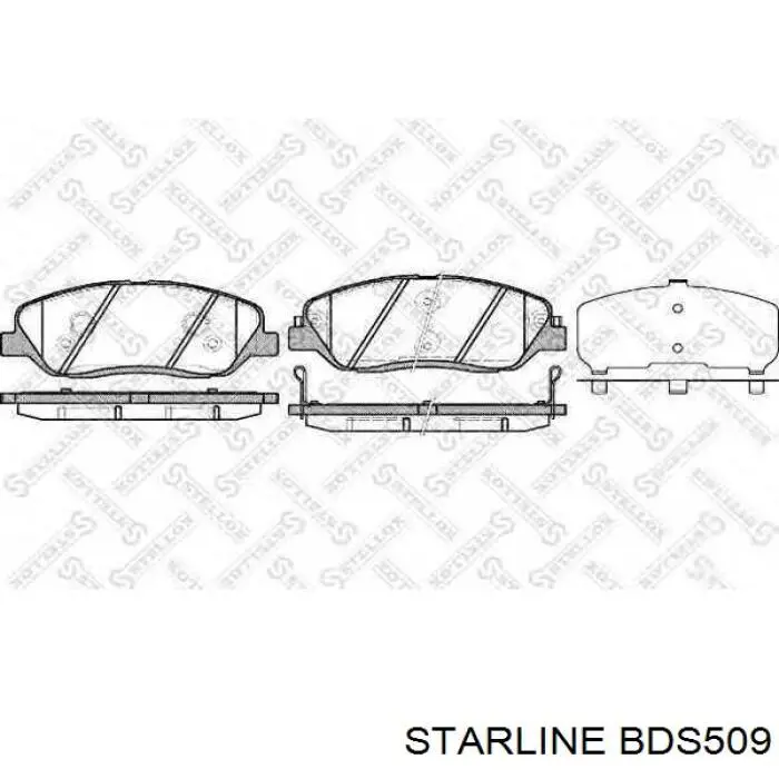 Купить BDS509 Starline Колодки тормозные