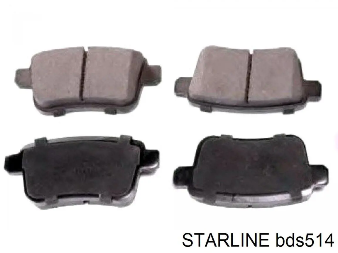 Колодки тормозные задние дисковые STARLINE BDS514