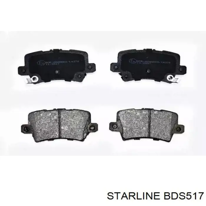 BDS517 Starline задние тормозные колодки