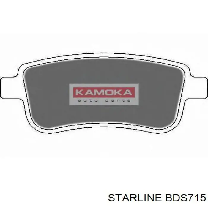 BD S715 Starline колодки тормозные задние дисковые