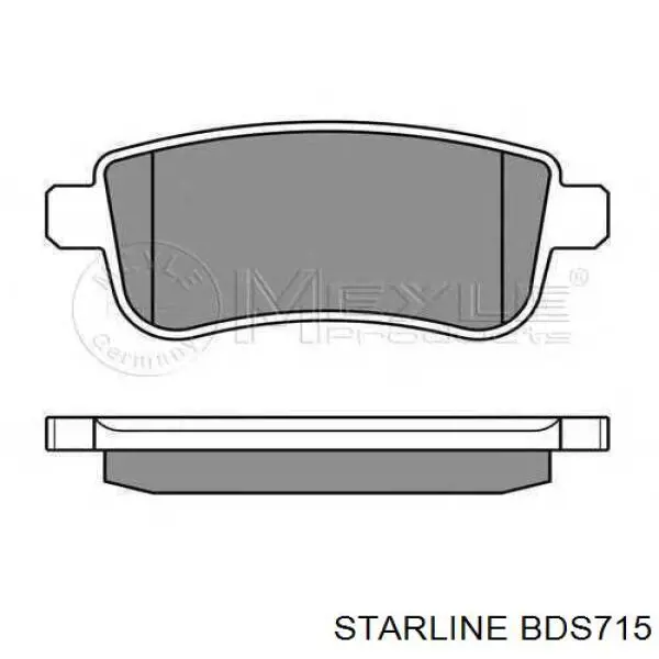 BDS715 Starline Колодки тормозные дисковые комплект