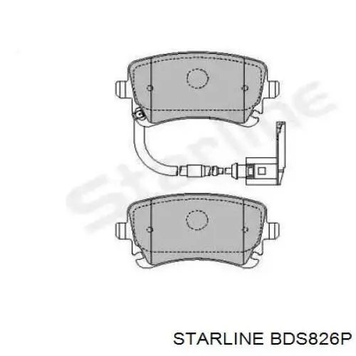 Купить BDS826P Starline Колодки тормозные задние, дисковые