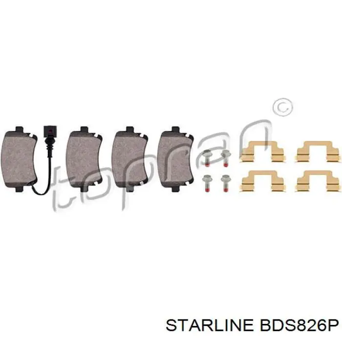Колодки дисковые  Starline BDS826P цена, от 17.05 USD