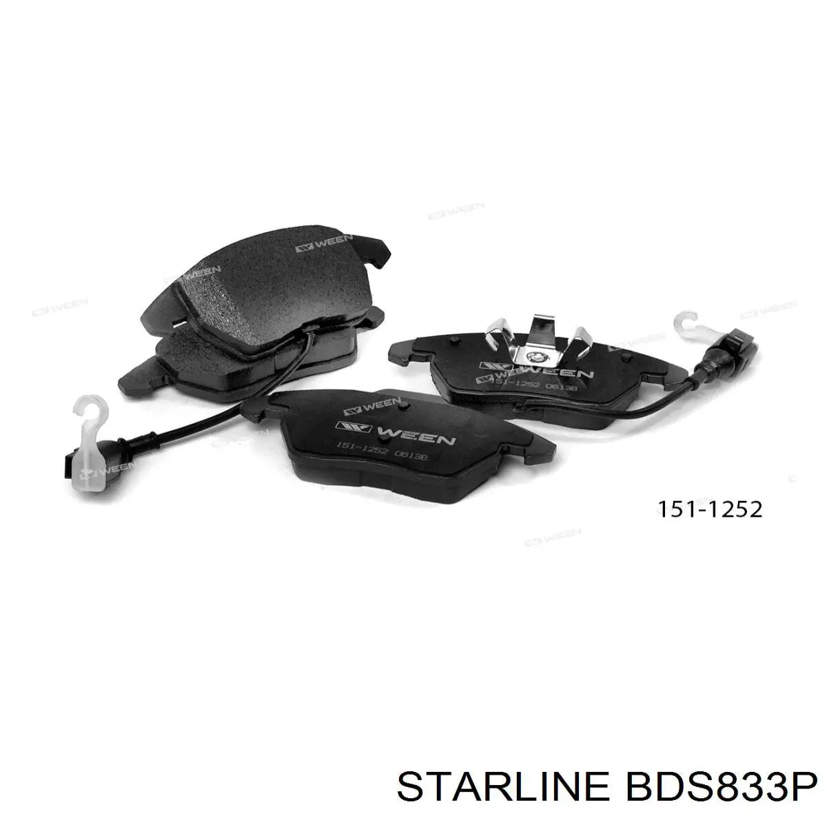 Колодки Starline BDS833P цена, от 19.00 USD