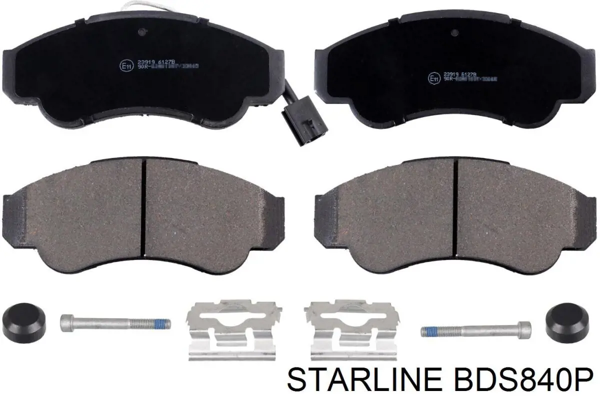 Колодки гальмівні передні, дискові BDS840P Starline