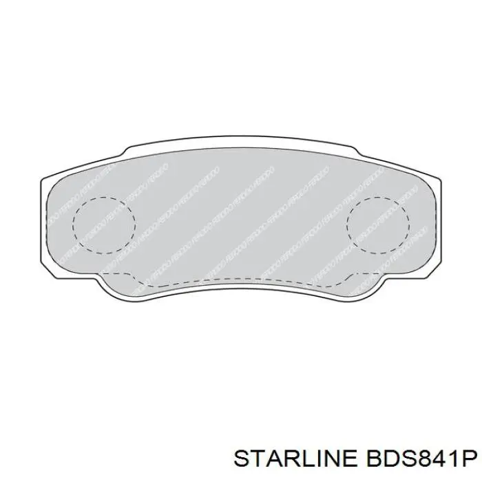 Задние тормозные колодки BDS841P Starline